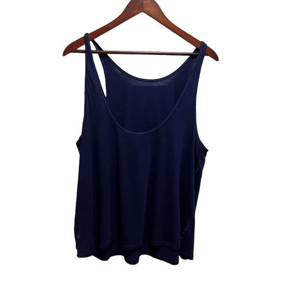 Lululemon Blue Scoop Neck Modal Pima Cotton Lightweight Tank Top Size 12 - Picture 1 of 8